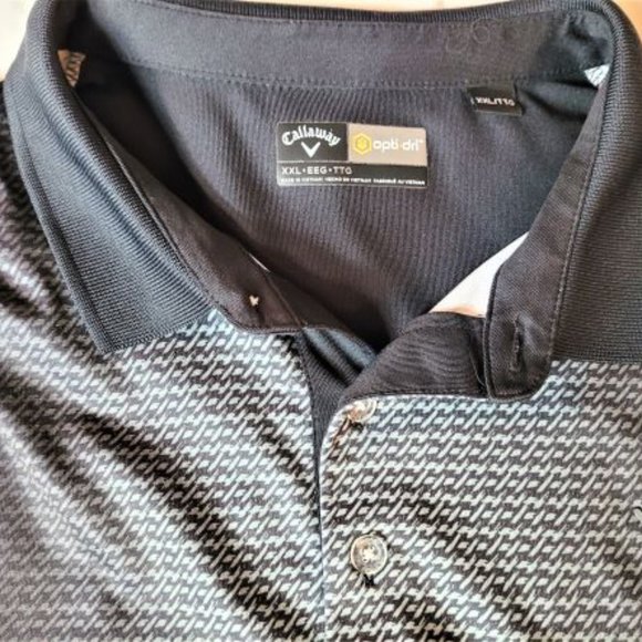 Callaway Men's Golf Shirt size 2XL Black - Picture 2 of 2
